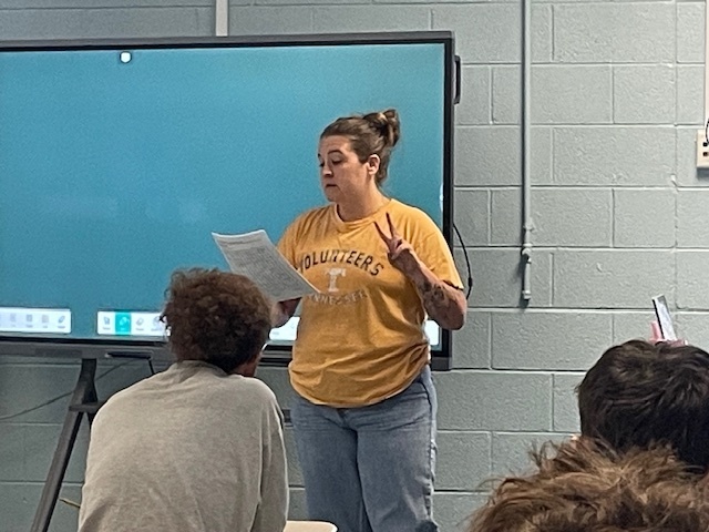counselor leading class