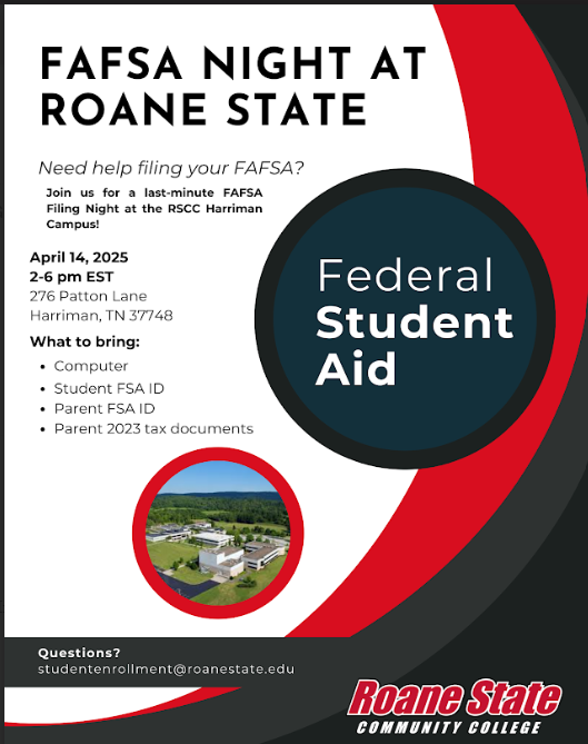 RSCC Flyer for FAFSA night