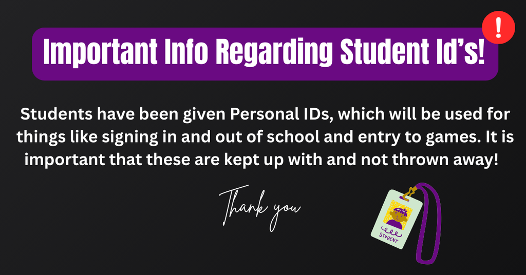 black background with an ID card