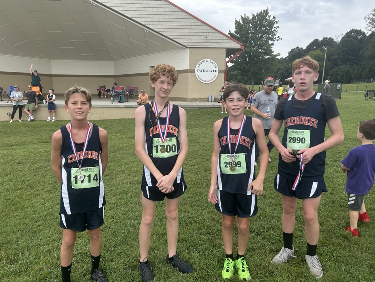 CMS boys cross country finishers