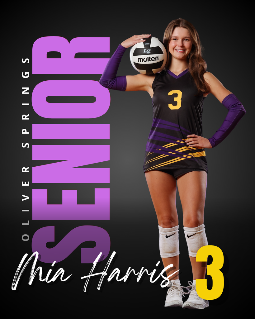 Mia Harris senior volleyball photo