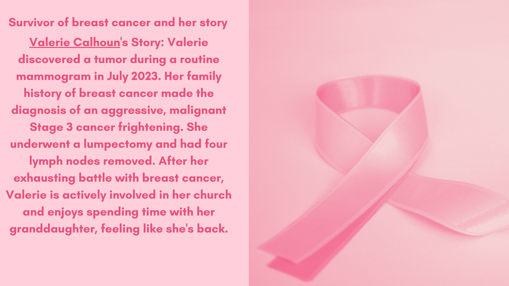 pink ribbon with personal anecdote