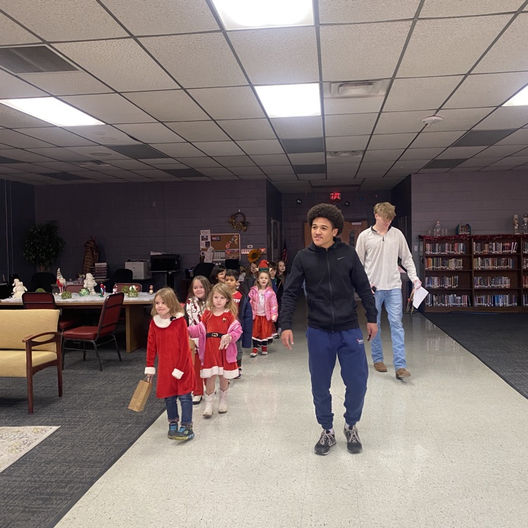 waiting to see Santa