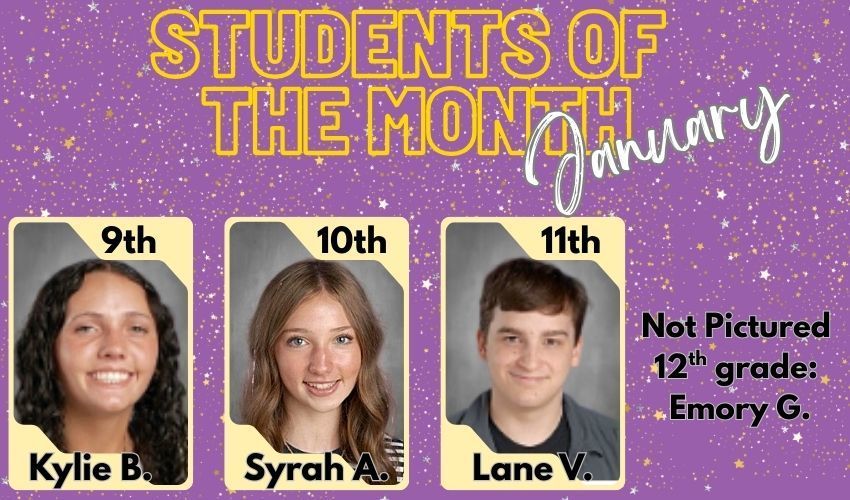 Pictures of Students of the Month