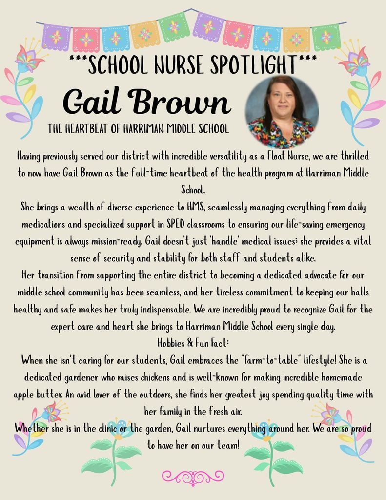 School Nurse Spotlight-Gail Brown