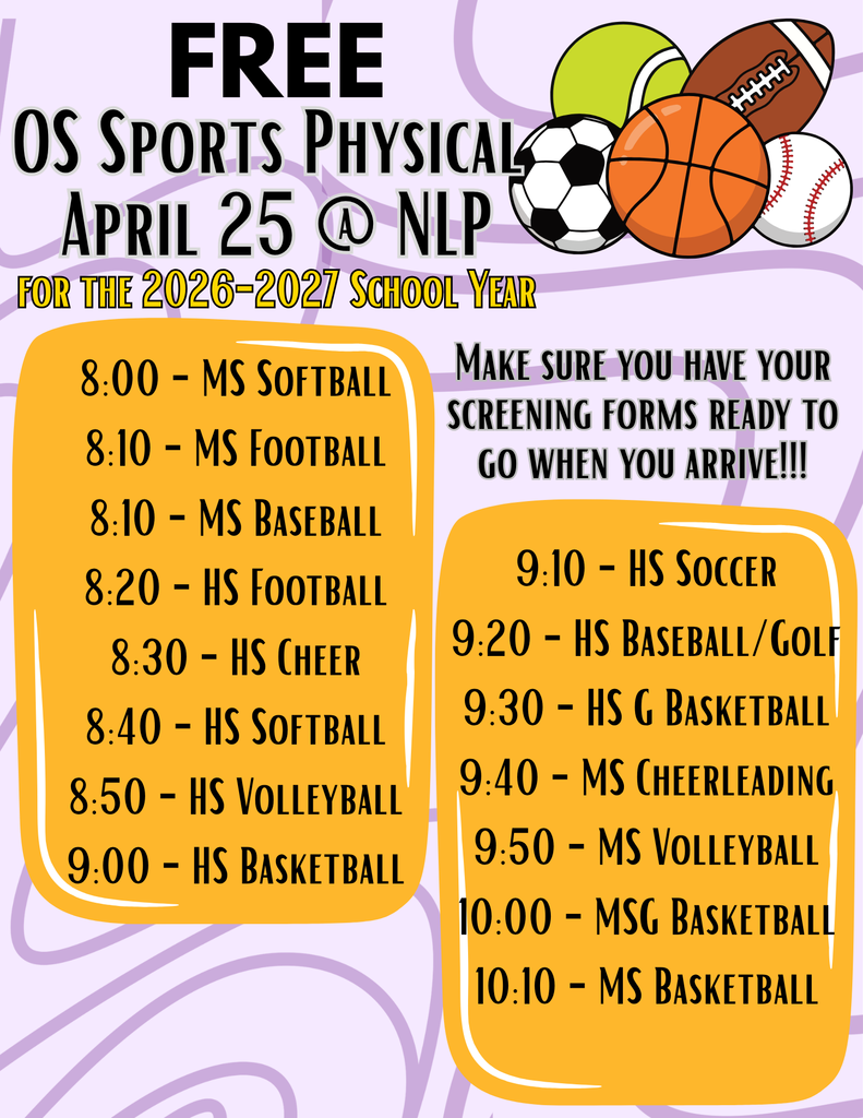 purple background with sports items and schedule