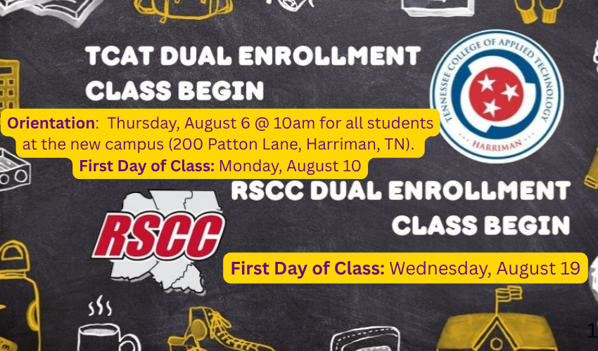 chalkboard background with RSCC logo and TCAT logo