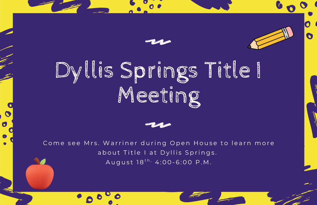 DSES Title 1 Meeting