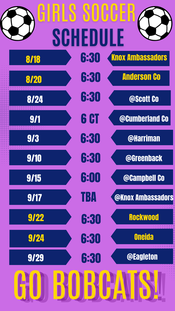 soccer schedule