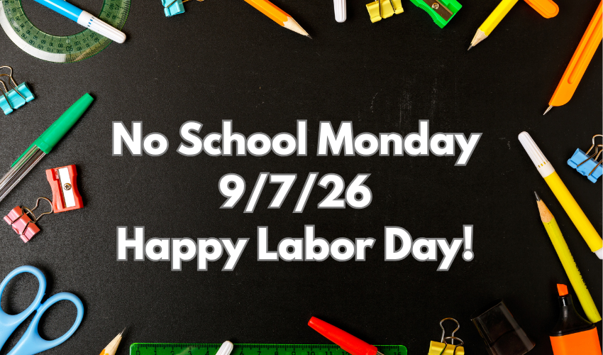 chalk background with school supplies