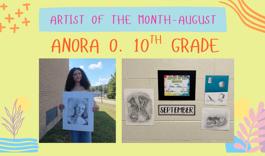 picture of Anora with her art work