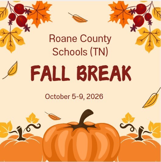 Fall break October 5 - 9, 2026