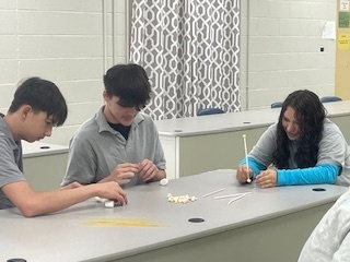 Students working on STEM project
