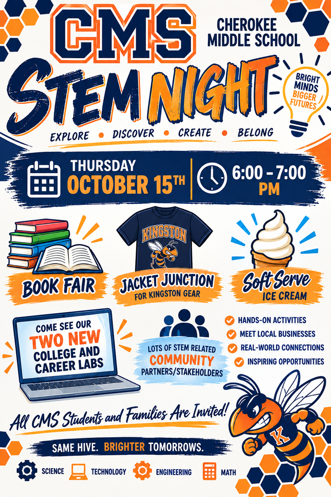 Make plans to attend our CMS STEM Night and see all the great things happening in our building!