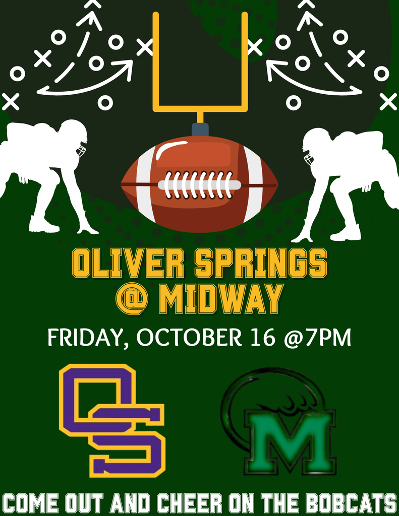 green background with football players lined up and school logos