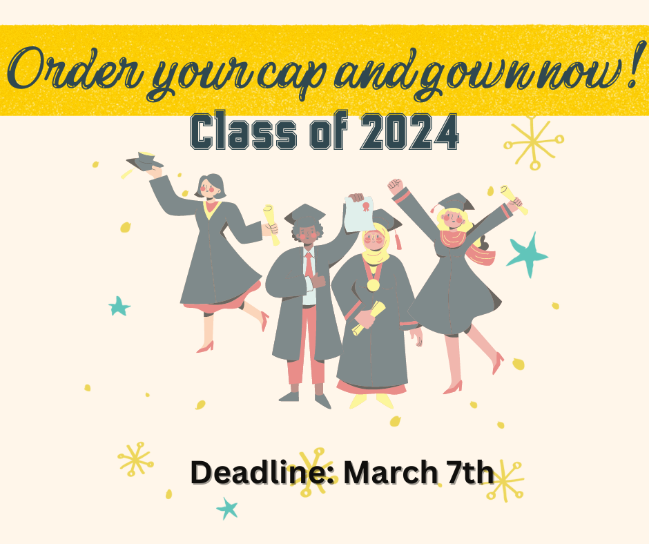 clipart with people in caps and gown for graduation