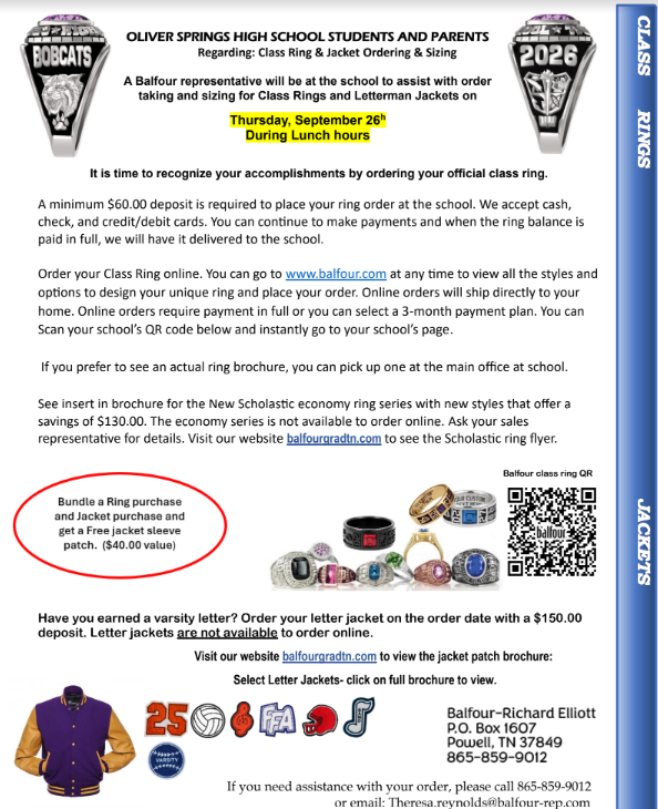 flyer from Balfour