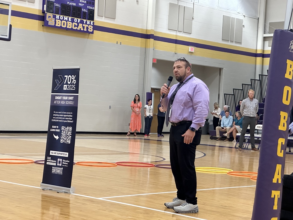 Mr. Branham speaking to students