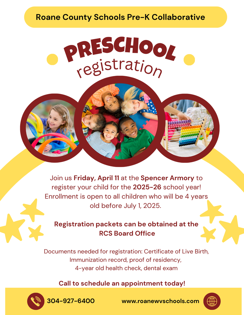 Preschool registration flyer