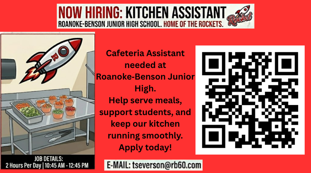 Job Opening at Roanoke-Benson Junior High