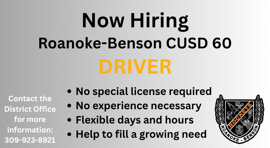 Now Hiring: RB schools need a driver. No special license is required.