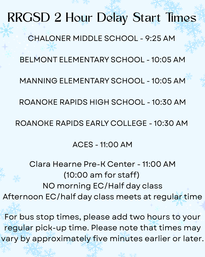 Two Hour Delay times