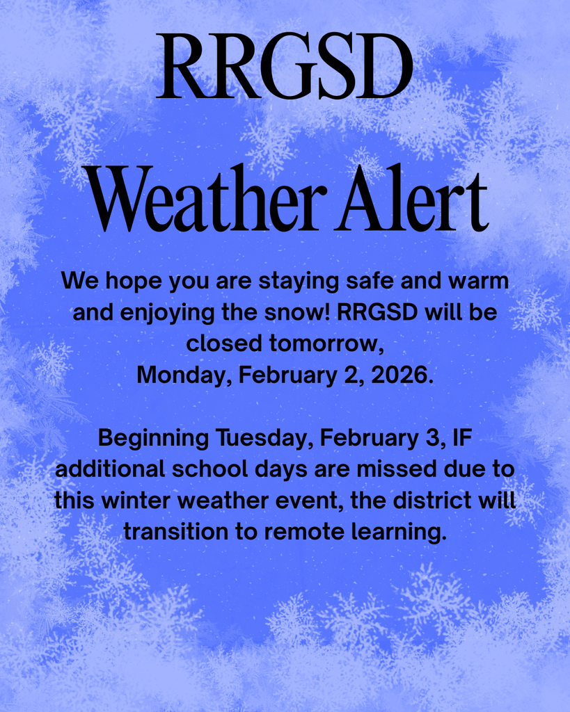 RRGSD Winter Weather alert
