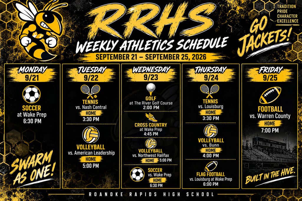 Weekly Athletics Schedule