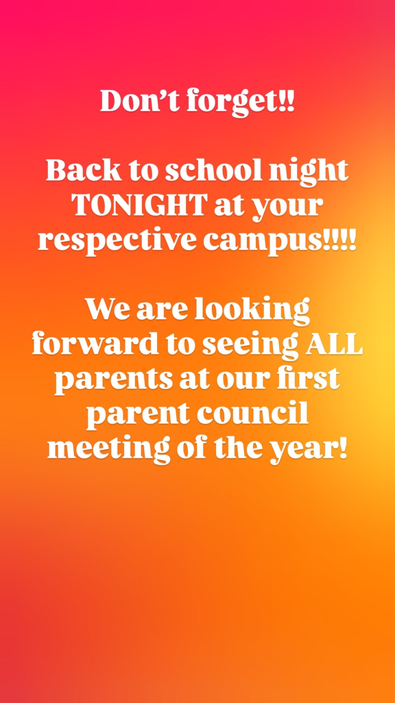 back to school night