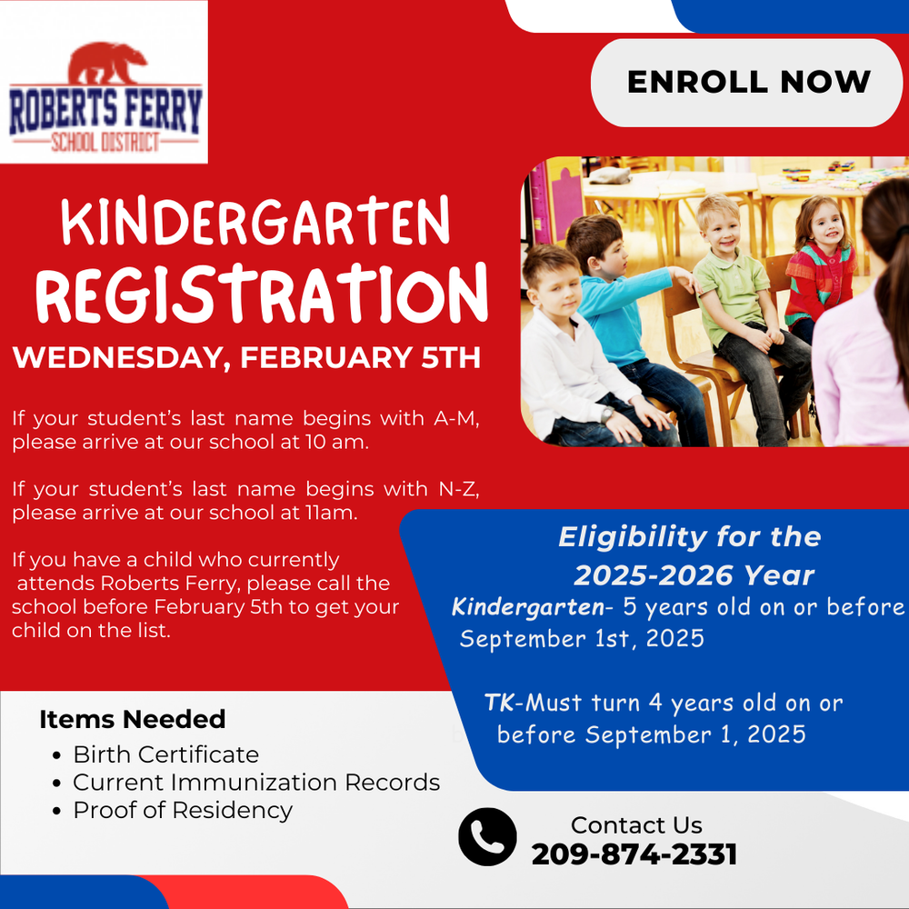 TK/Kindergarten Registration