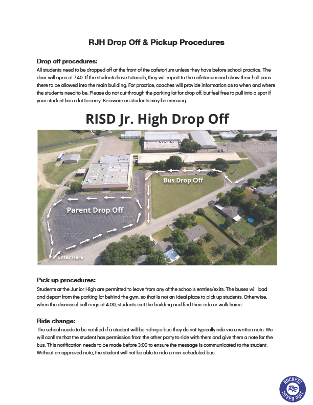 Drop Off & Pickup Procedures