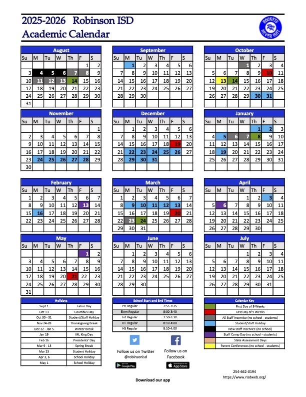 25-26. School Calendar