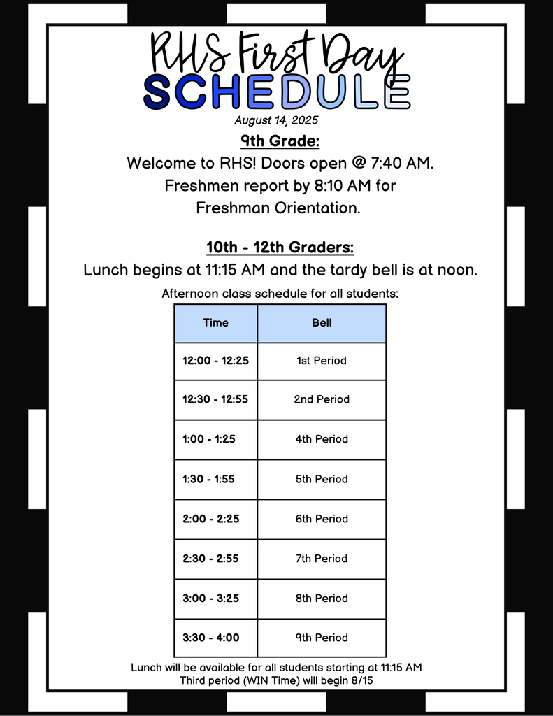 RHS Bell Schedule