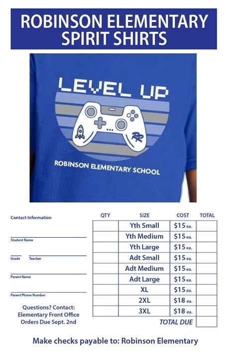 Shirt Order Form