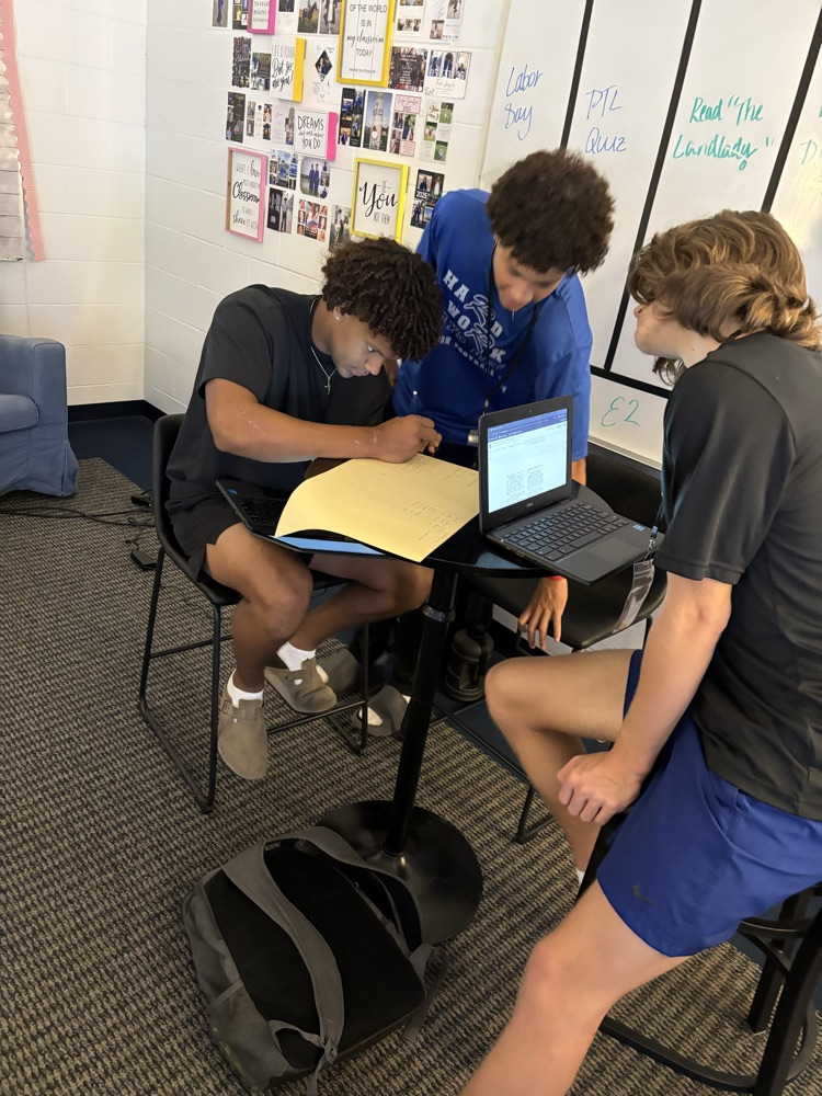 Our English III students are enjoying small group stations