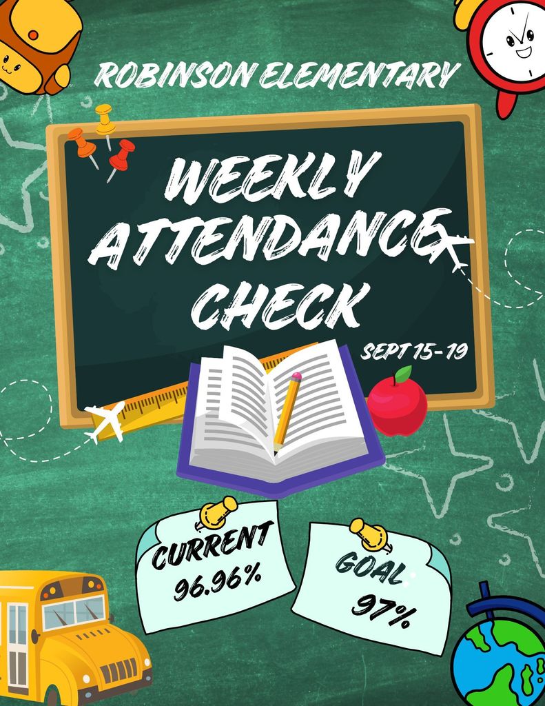 Weekly attendance update