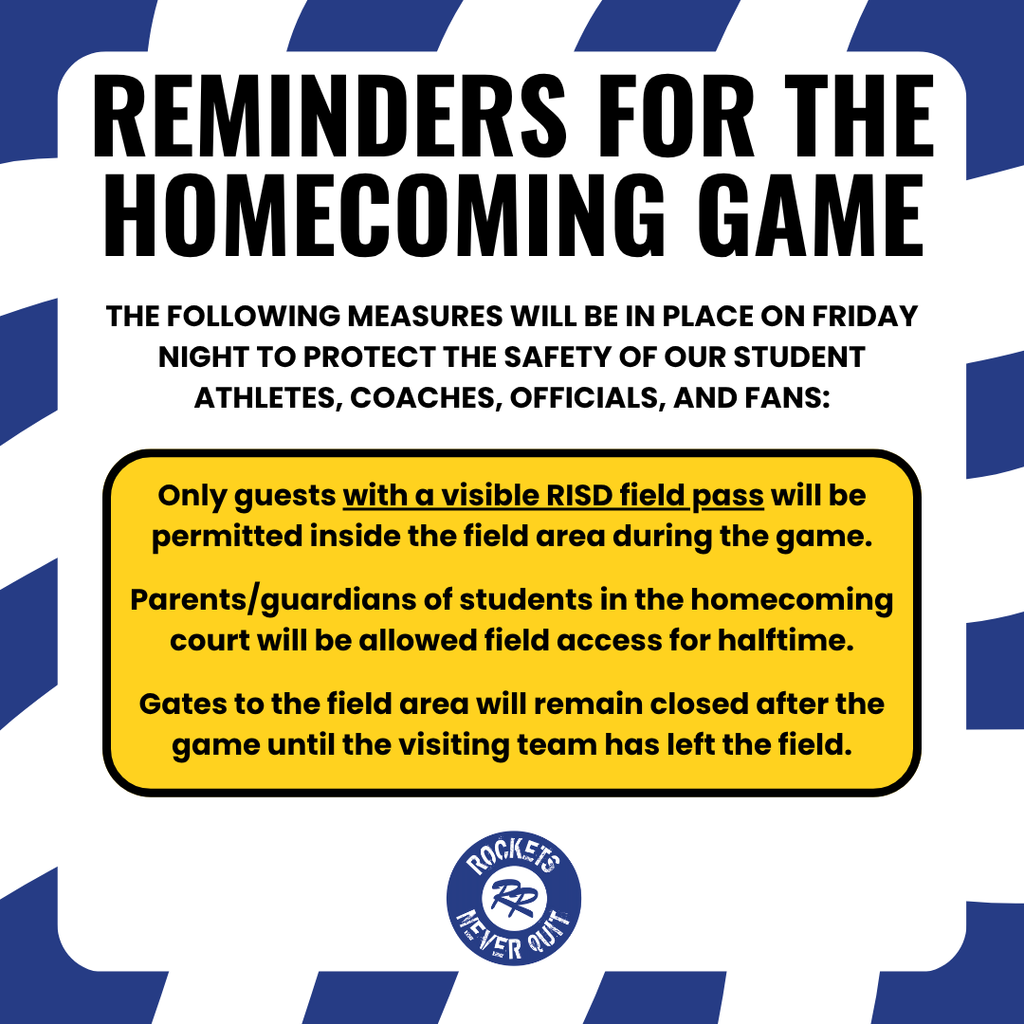 HoCo Game Reminders for Rocket Field