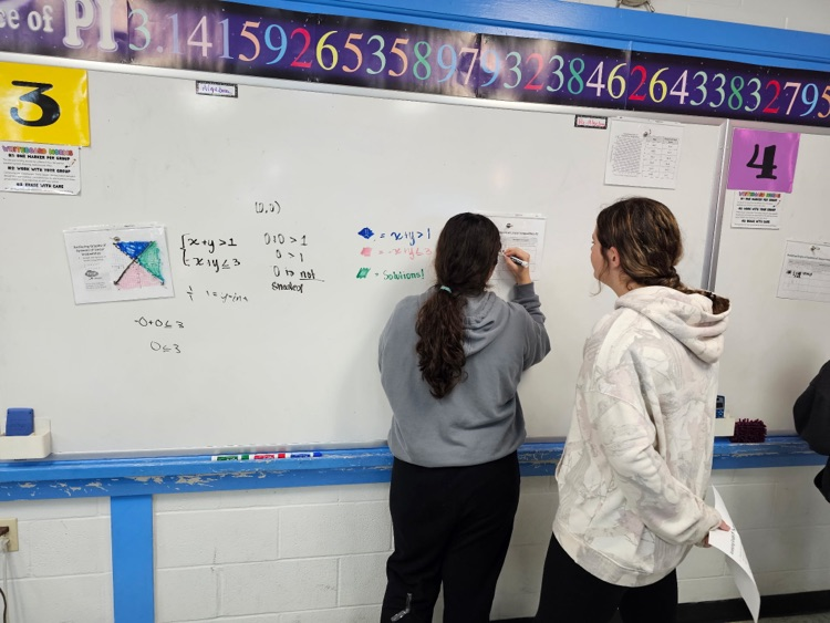 students at whiteboard 