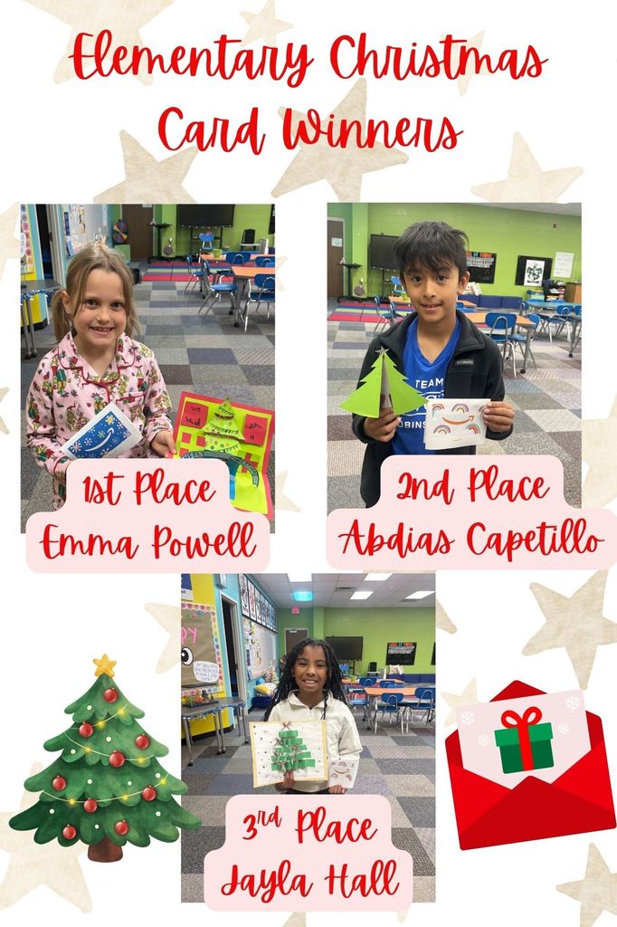 Elementary Christmas Card winners