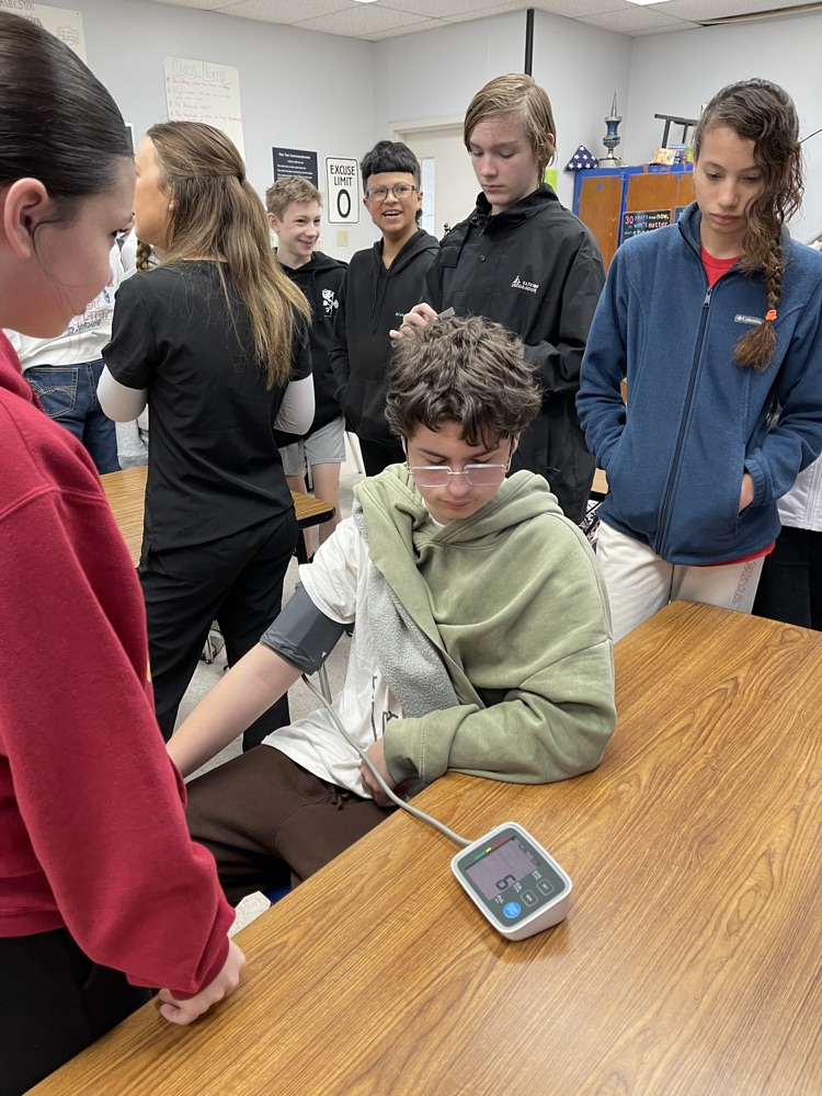 CTE students sharing hands-on learning 