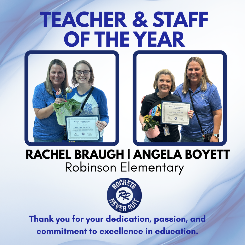 Elementary teacher and staff of the year