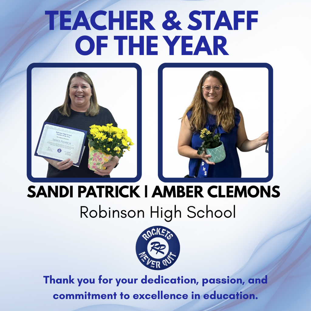 High School teacher and staff of the year