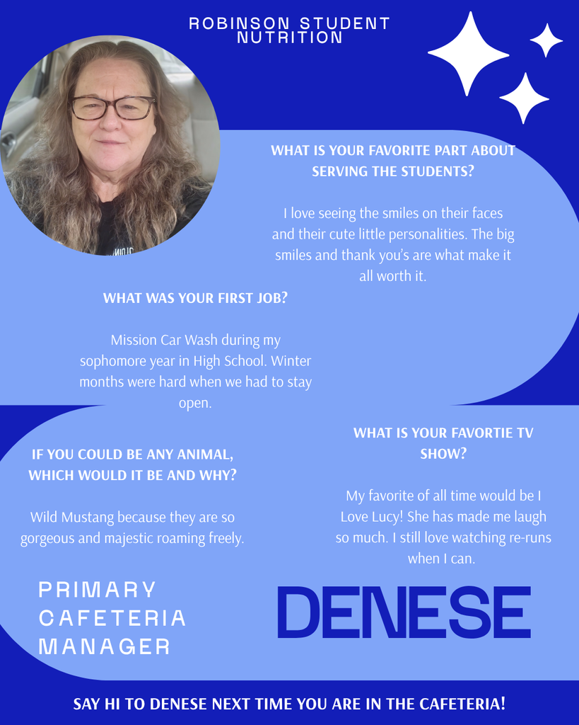 Primary Cafeteria Manager Spotlight for May