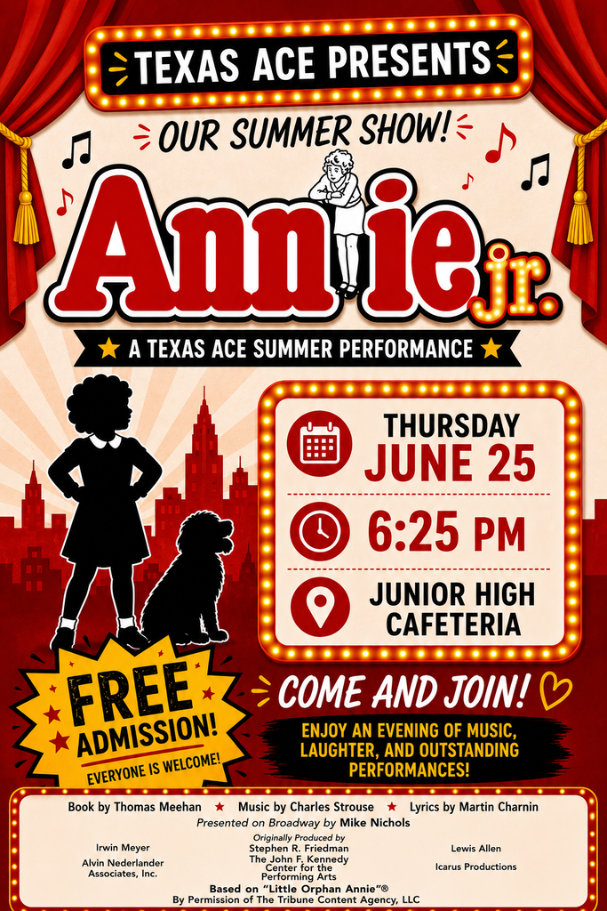 RISD ACE Annie Jr. Production