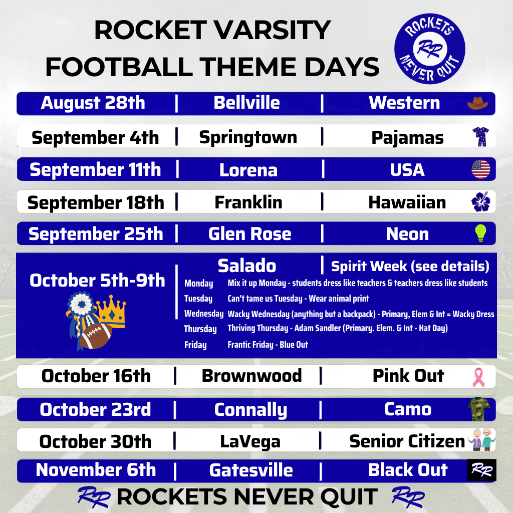 Rocket Varsity Football Themes