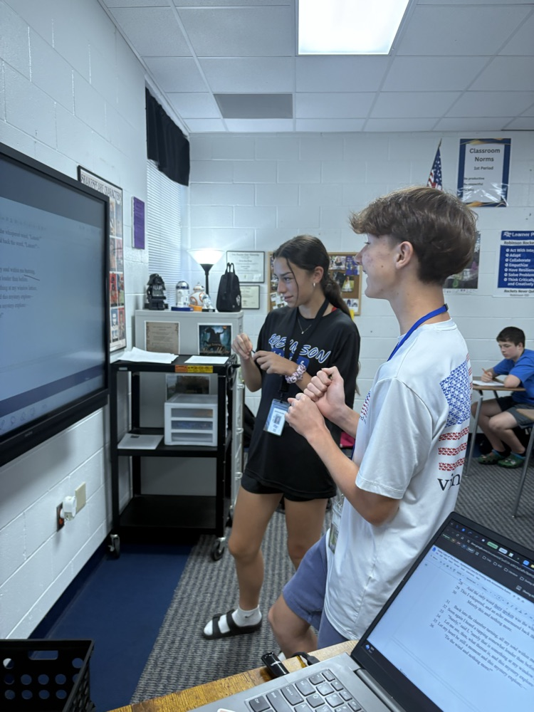 English 1 students dove deep into "The Raven" today, annotating Poe's intricate internal rhyme schemes. Watching them discover the musicality woven into every line was pure magic.