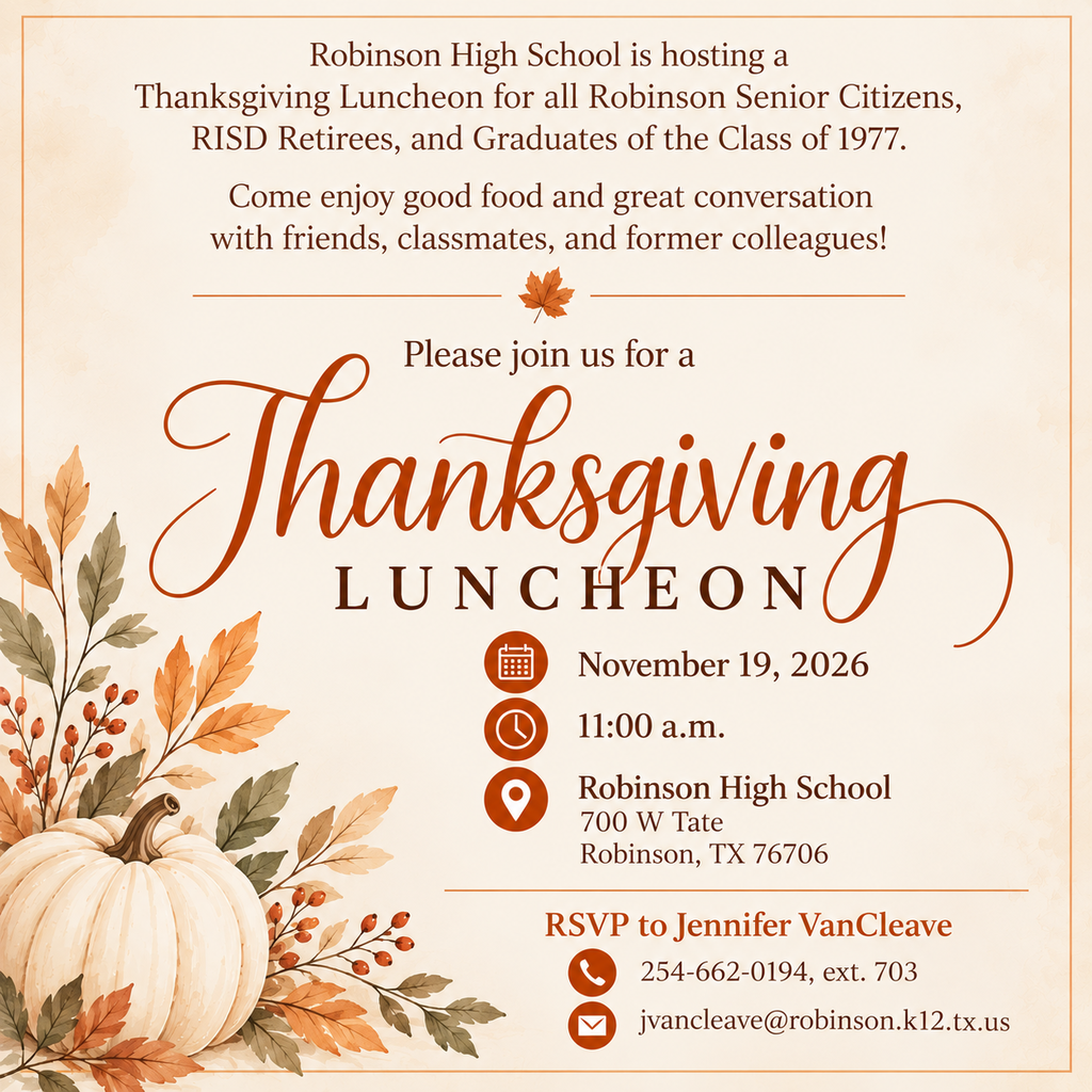 Senior Thanksgiving Luncheon 2026