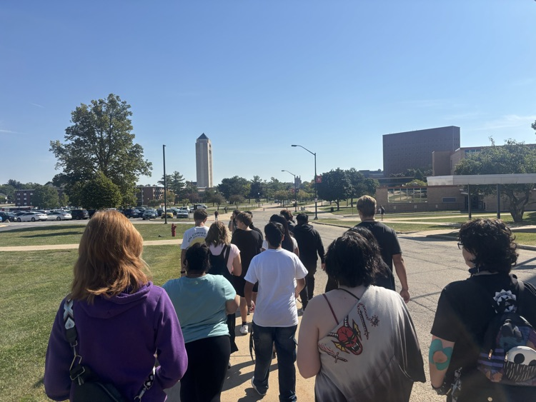 Seniors on their campus tour