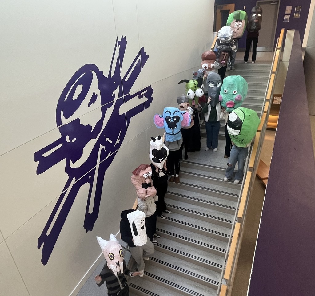 Mrs. DeKing's 3-D art big head project