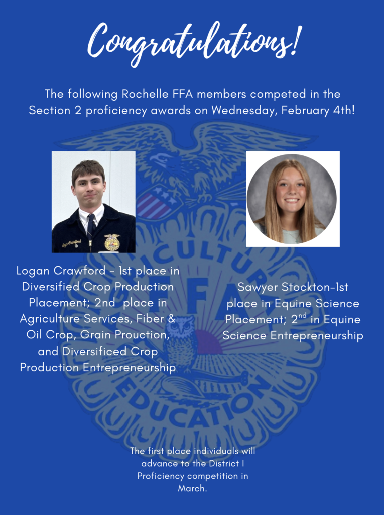 Section 2 Proficiency Award Results